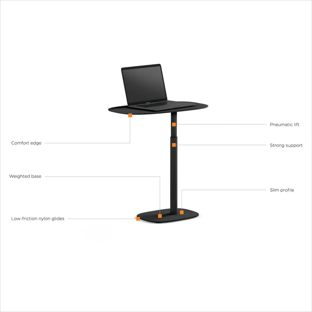 Lift Laptop Table - White