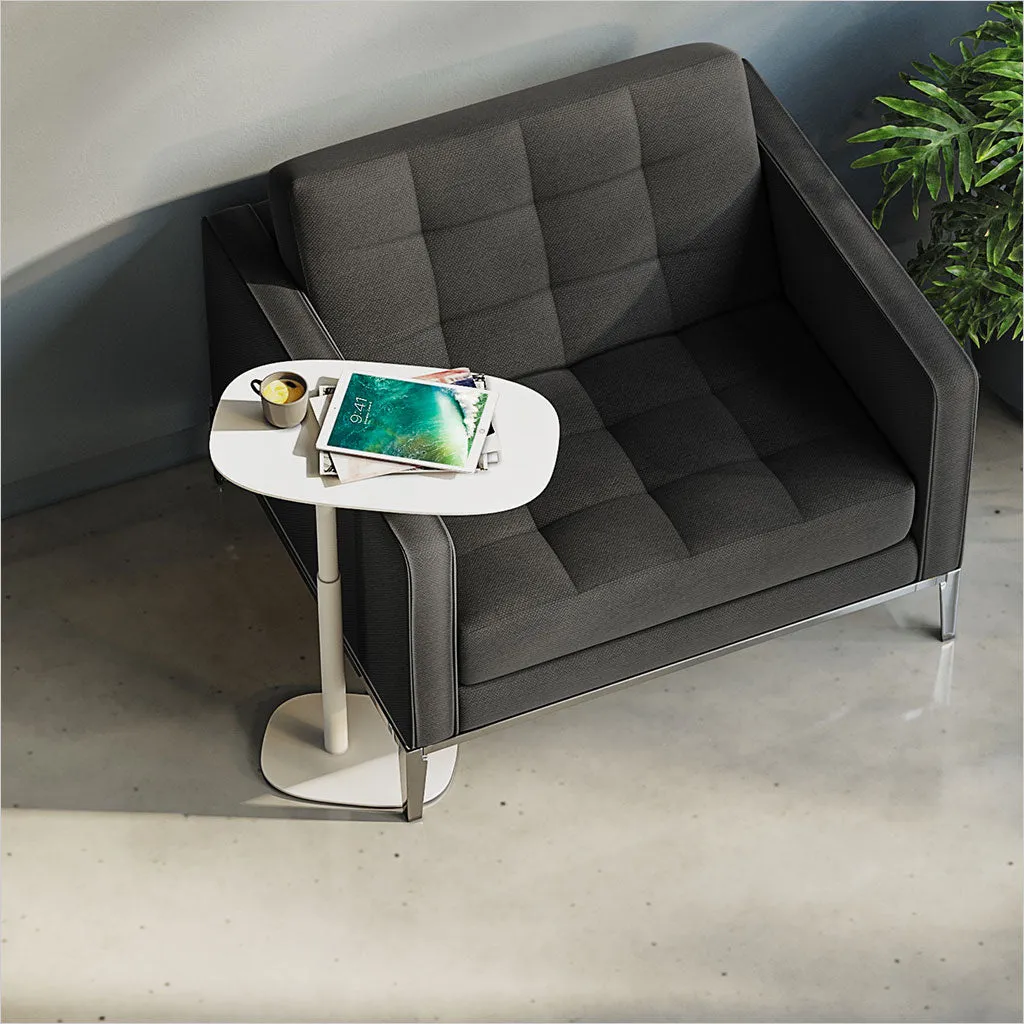 Lift Laptop Table - White