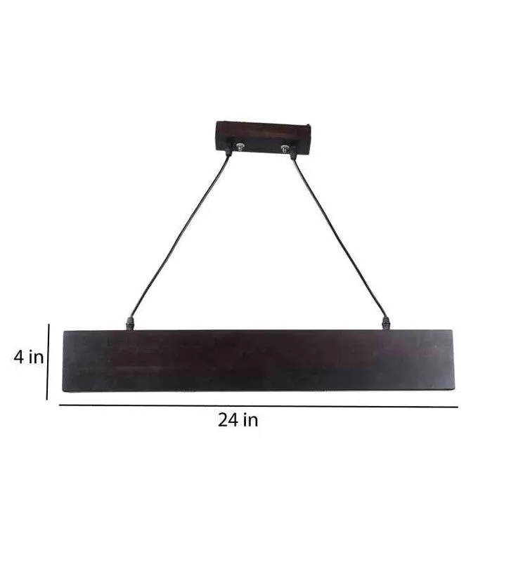 Liona Brown Wood Hanging Light  | Inbuilt LED |  | Eliante by Jainsons Lights
