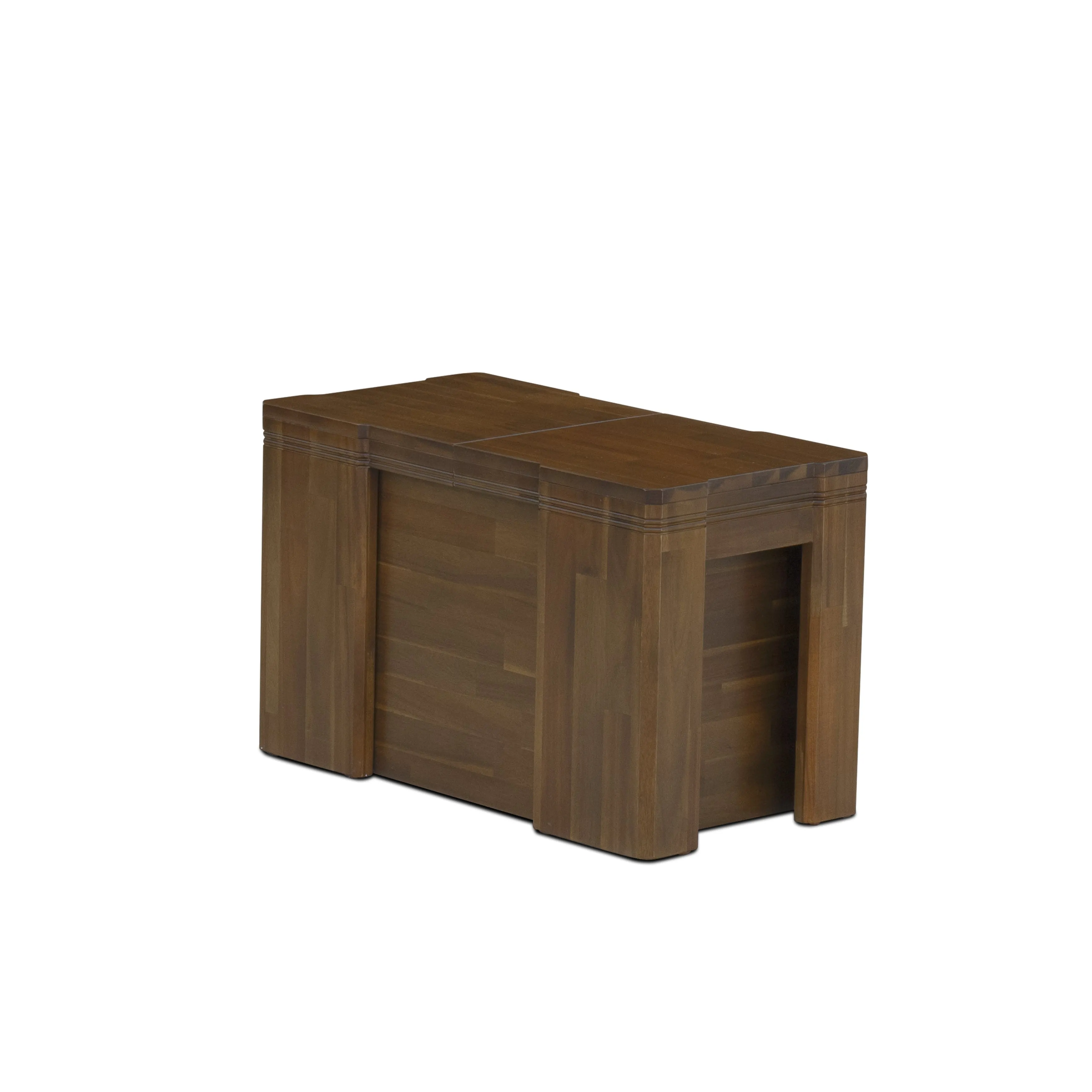Luxe by East West Furniture X07VE-BC8-04 -10 Pieces Extendable Dining Set Includes a Rectangle Kitchen Table, 1 Coffee Table, 7 Dining Chairs and 1 Modern Bench, Antique Walnut