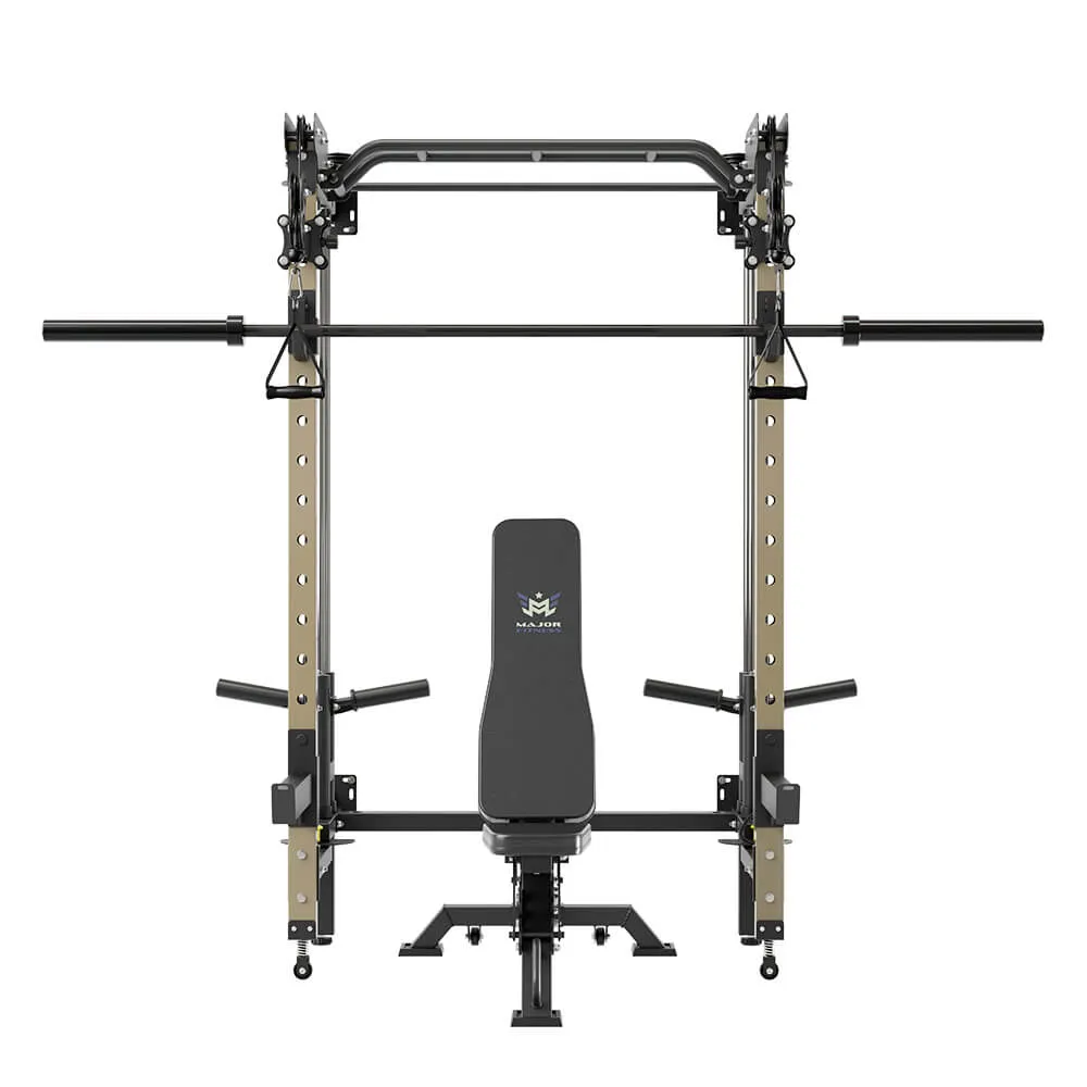 MAJOR FITNESS Lightning F35 Folding Power Rack All-In-One Home Gym