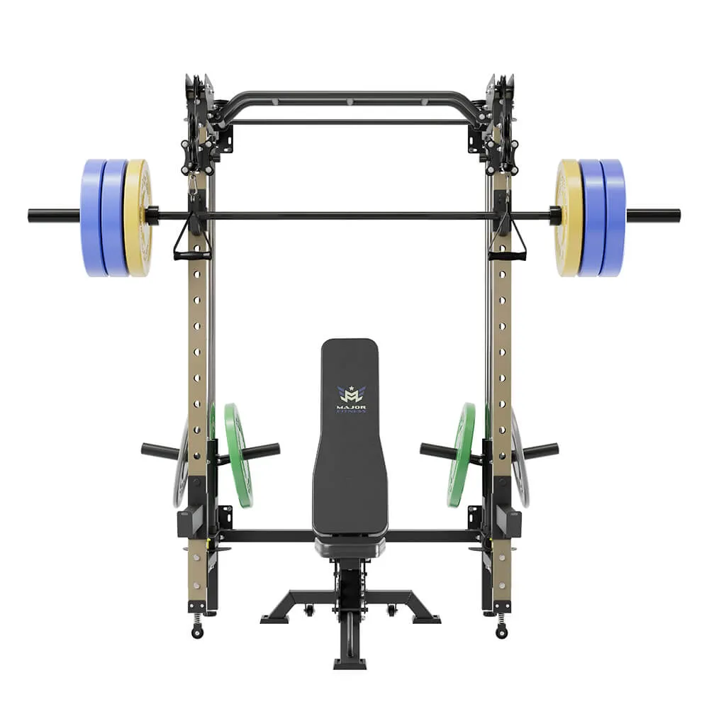 MAJOR FITNESS Lightning F35 Folding Power Rack All-In-One Home Gym