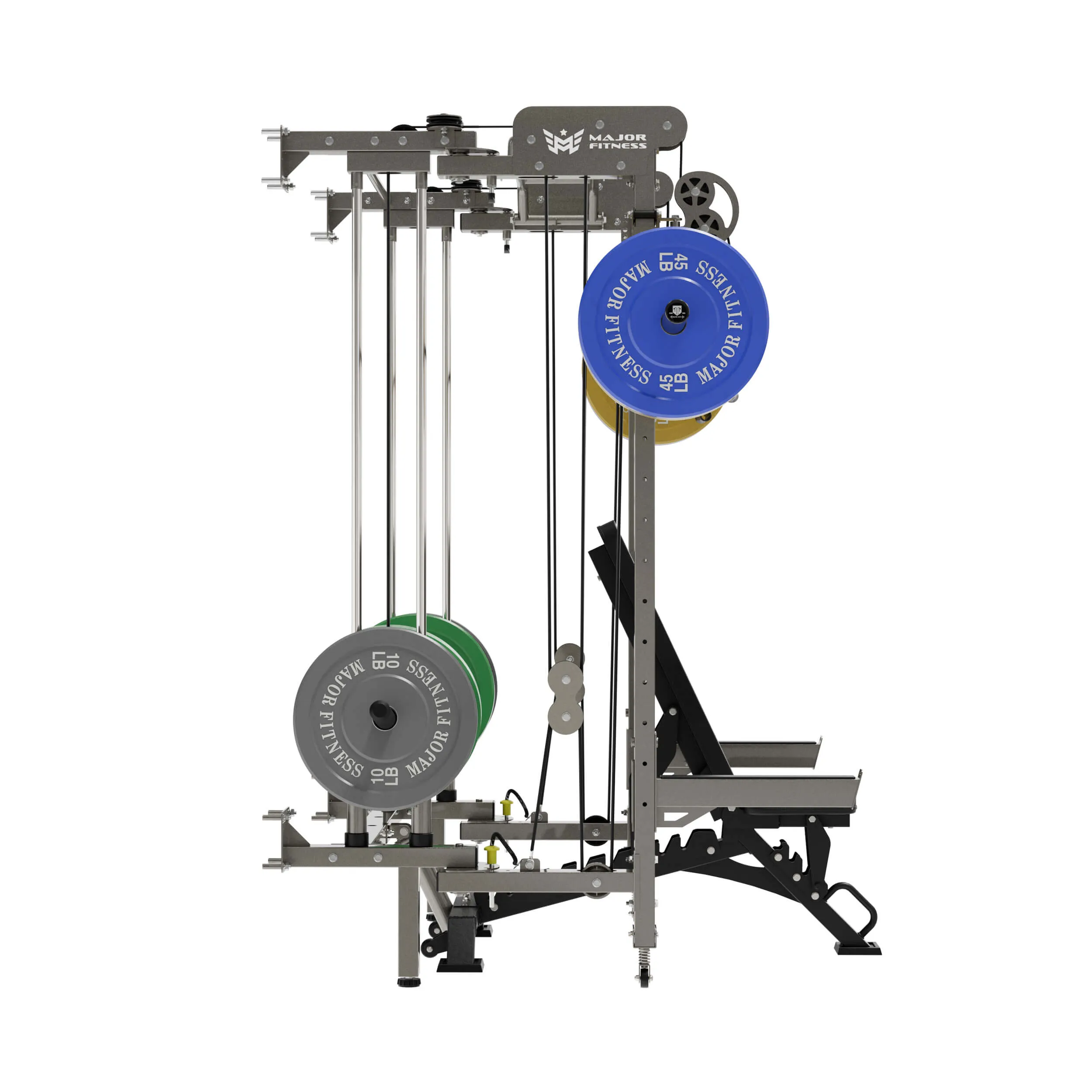 MAJOR FITNESS Lightning F35 Folding Power Rack All-In-One Home Gym