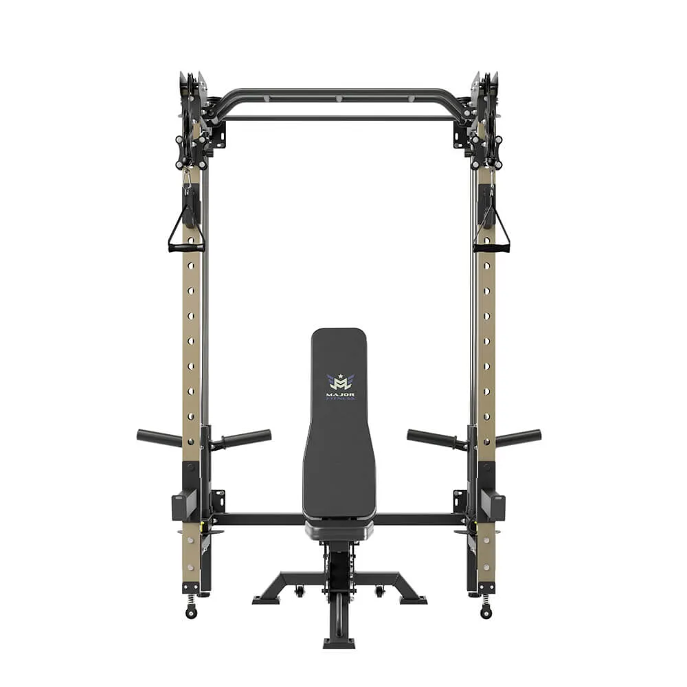 MAJOR FITNESS Lightning F35 Folding Power Rack All-In-One Home Gym