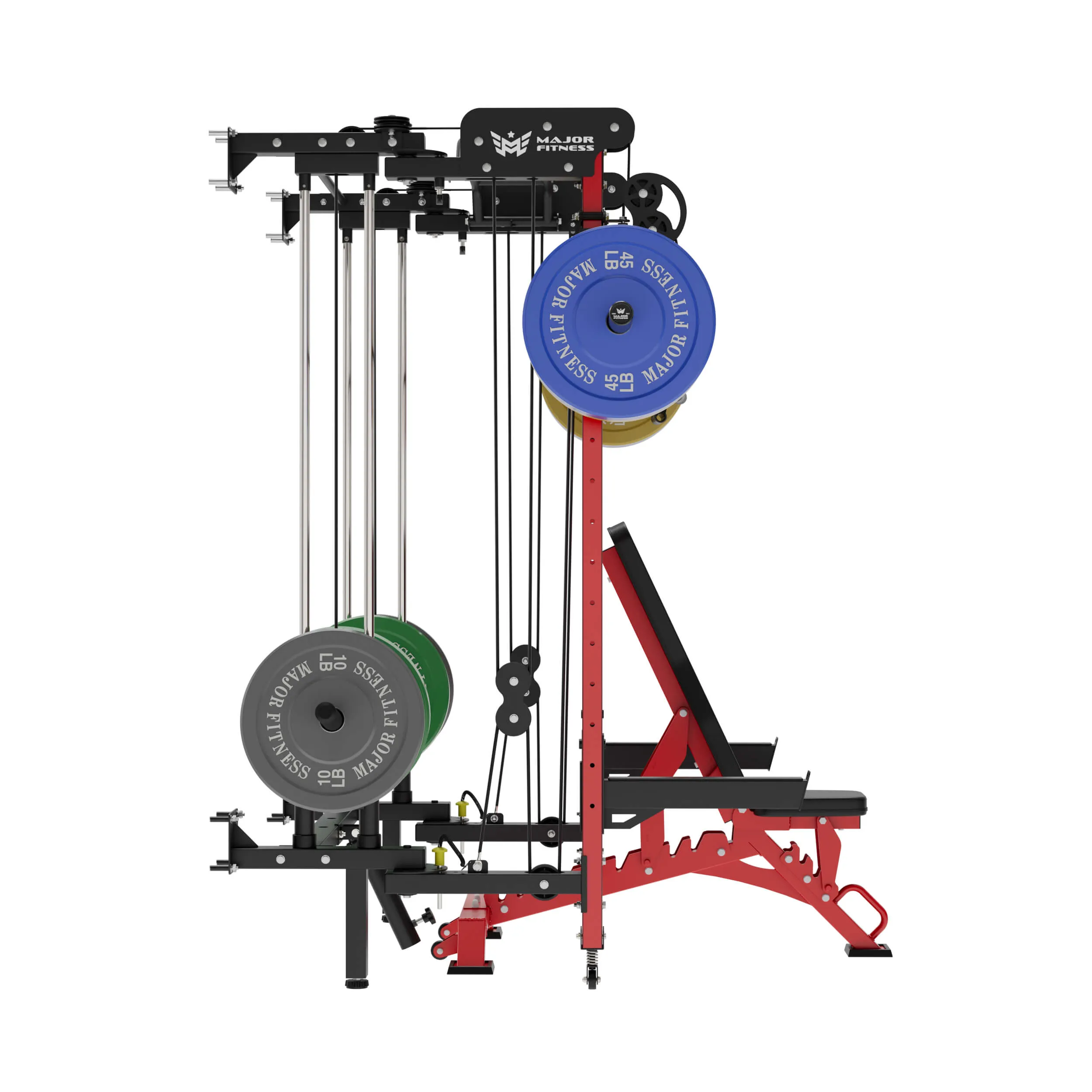 MAJOR FITNESS Lightning F35 Folding Power Rack All-In-One Home Gym
