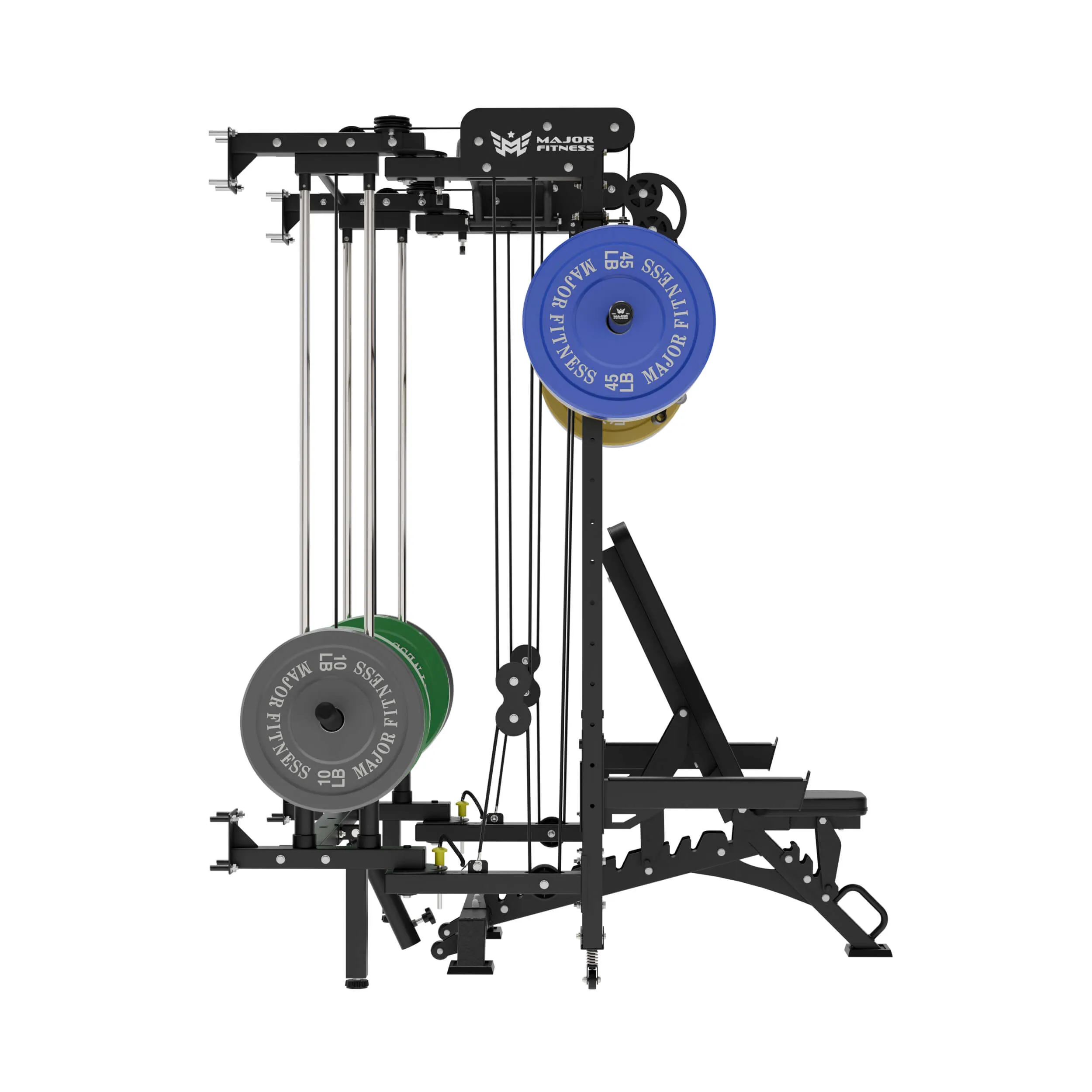 MAJOR FITNESS Lightning F35 Folding Power Rack All-In-One Home Gym