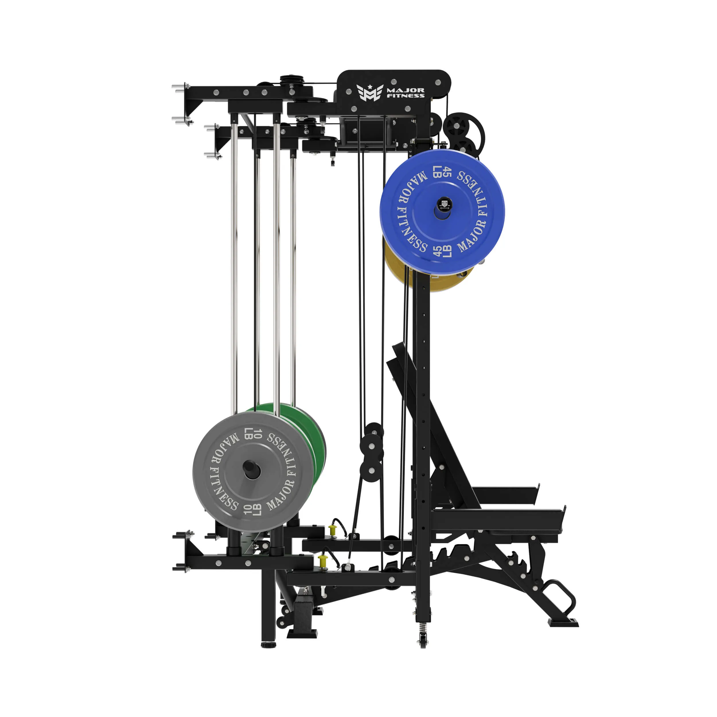 MAJOR FITNESS Lightning F35 Folding Power Rack All-In-One Home Gym
