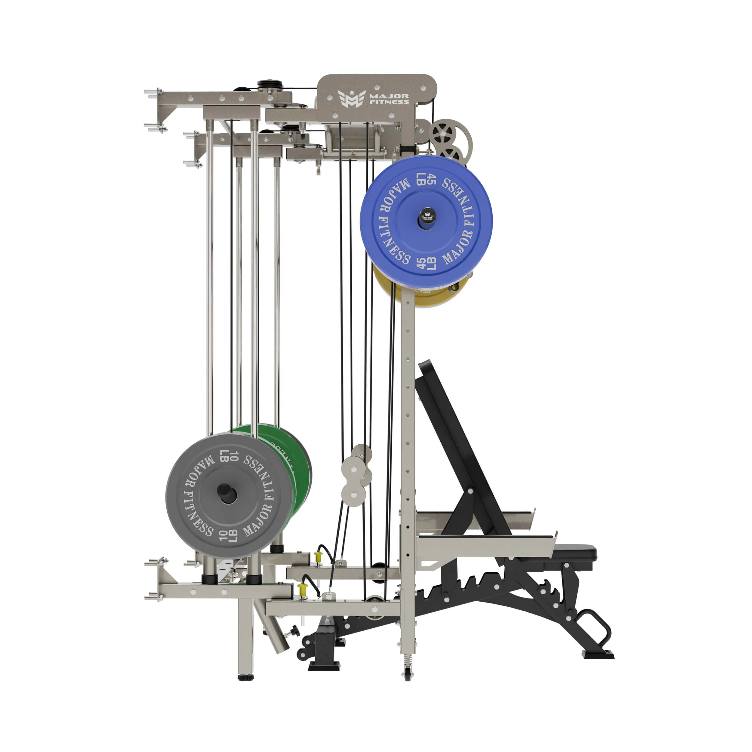 MAJOR FITNESS Lightning F35 Folding Power Rack All-In-One Home Gym