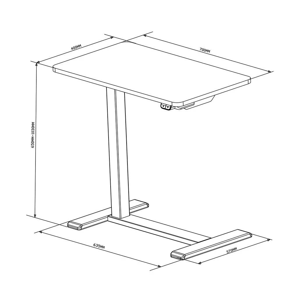 Malmo Overbed Table