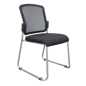 Max - Mesh Back, Chrome Frame, Standard Black Seat (no Arm)