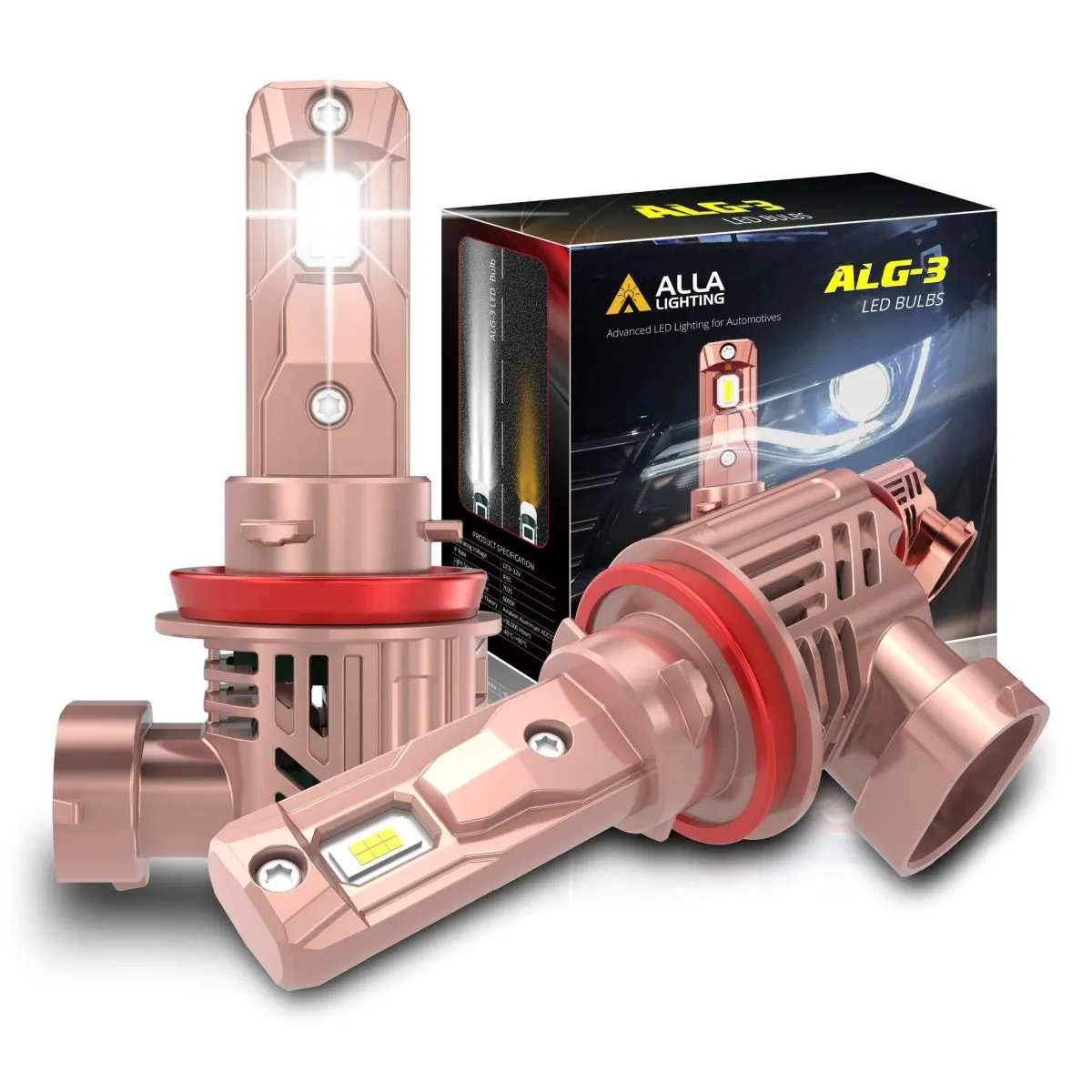 Mini H8 H9 H11 LED Forward Lightings Bulbs, Fog Lights, DRL, White