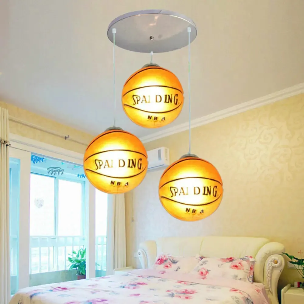 Modern 3-Light Chrome Ceiling Hanging Lamps for Bedroom – Boys Room