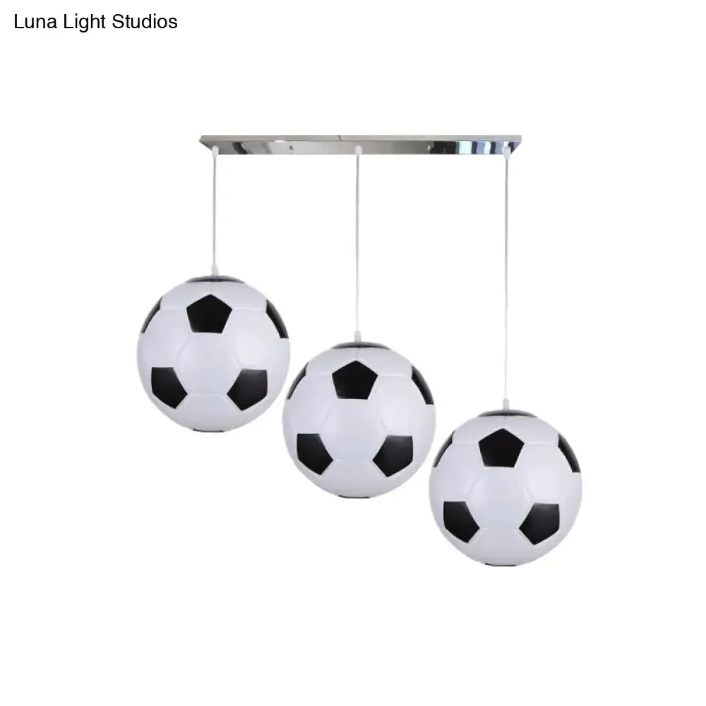 Modern 3-Light Chrome Ceiling Hanging Lamps for Bedroom – Boys Room
