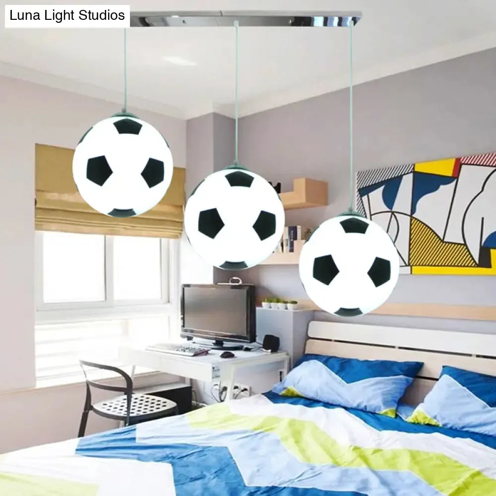 Modern 3-Light Chrome Ceiling Hanging Lamps for Bedroom – Boys Room