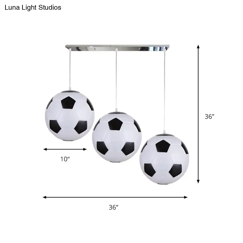 Modern 3-Light Chrome Ceiling Hanging Lamps for Bedroom – Boys Room