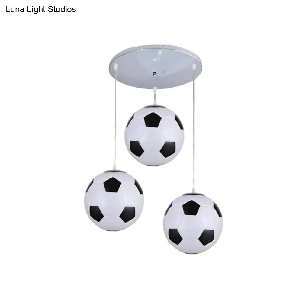Modern 3-Light Chrome Ceiling Hanging Lamps for Bedroom – Boys Room