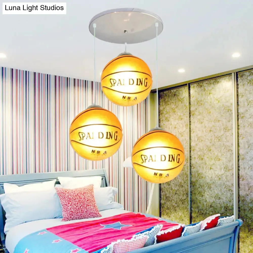 Modern 3-Light Chrome Ceiling Hanging Lamps for Bedroom – Boys Room