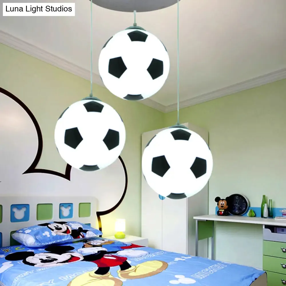 Modern 3-Light Chrome Ceiling Hanging Lamps for Bedroom – Boys Room