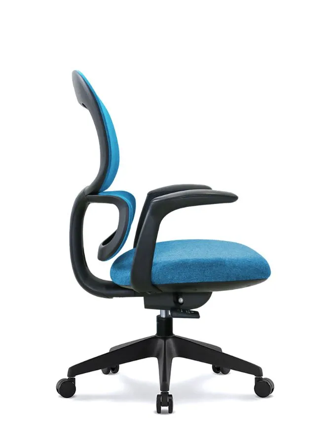 Modern Executive Ergonomic Office Chair with Sliding Seat, Without Headrest, Black Base for Office, Home and Shops