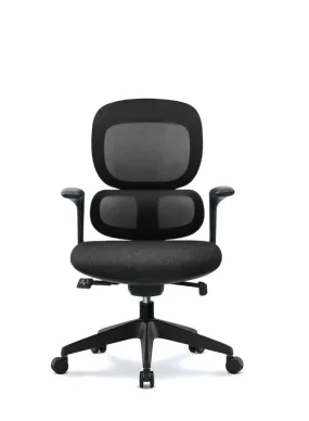 Modern Executive Ergonomic Office Chair with Sliding Seat, Without Headrest, Black Base for Office, Home and Shops