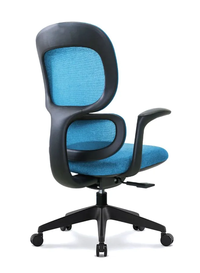Modern Executive Ergonomic Office Chair with Sliding Seat, Without Headrest, Black Base for Office, Home and Shops