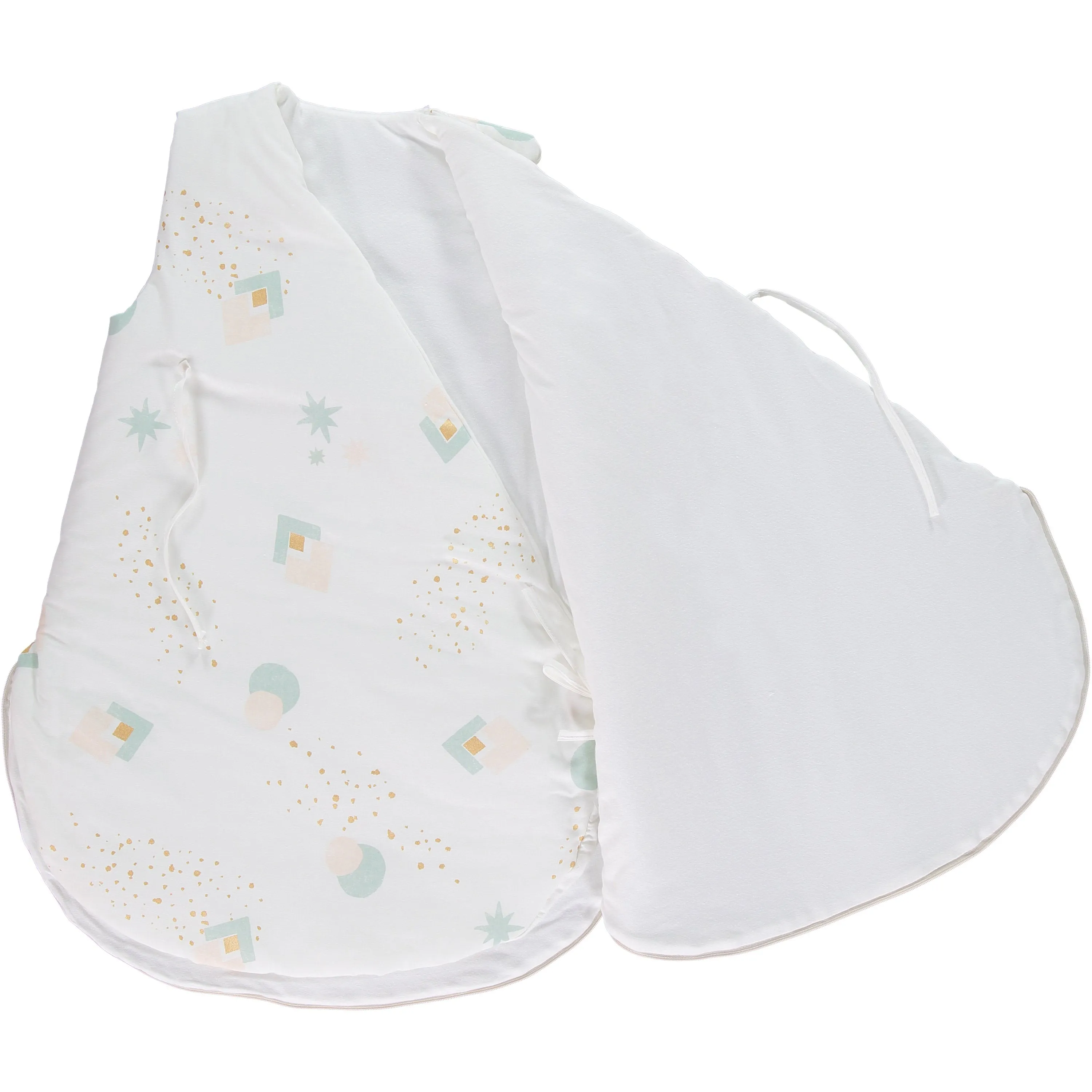nobodinoz Cloud Winter Sleeping Bag Months Aqua Eclipse / White