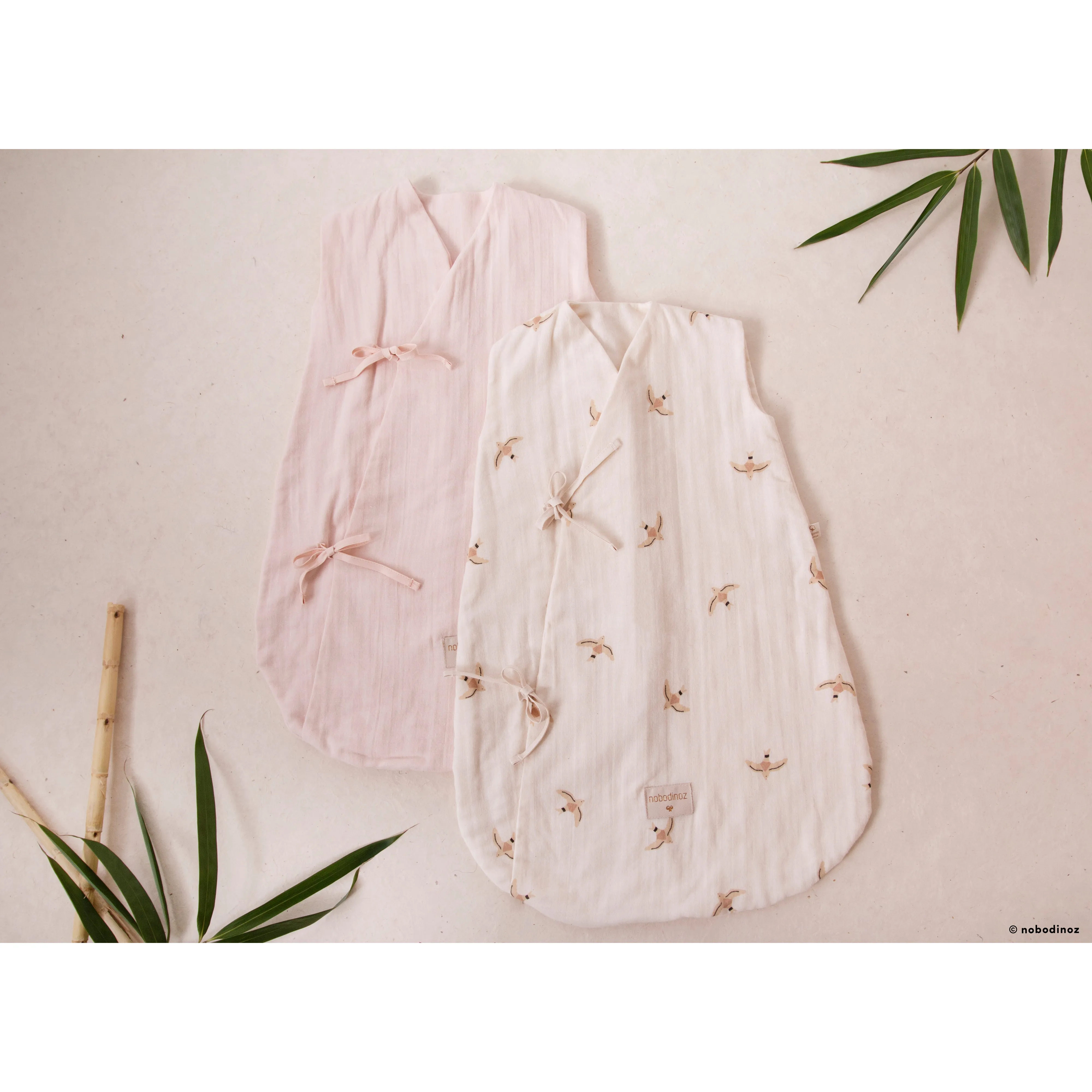 nobodinoz Summer Sleeping Bag Dreamy Gold Stella/Midnight Blue
