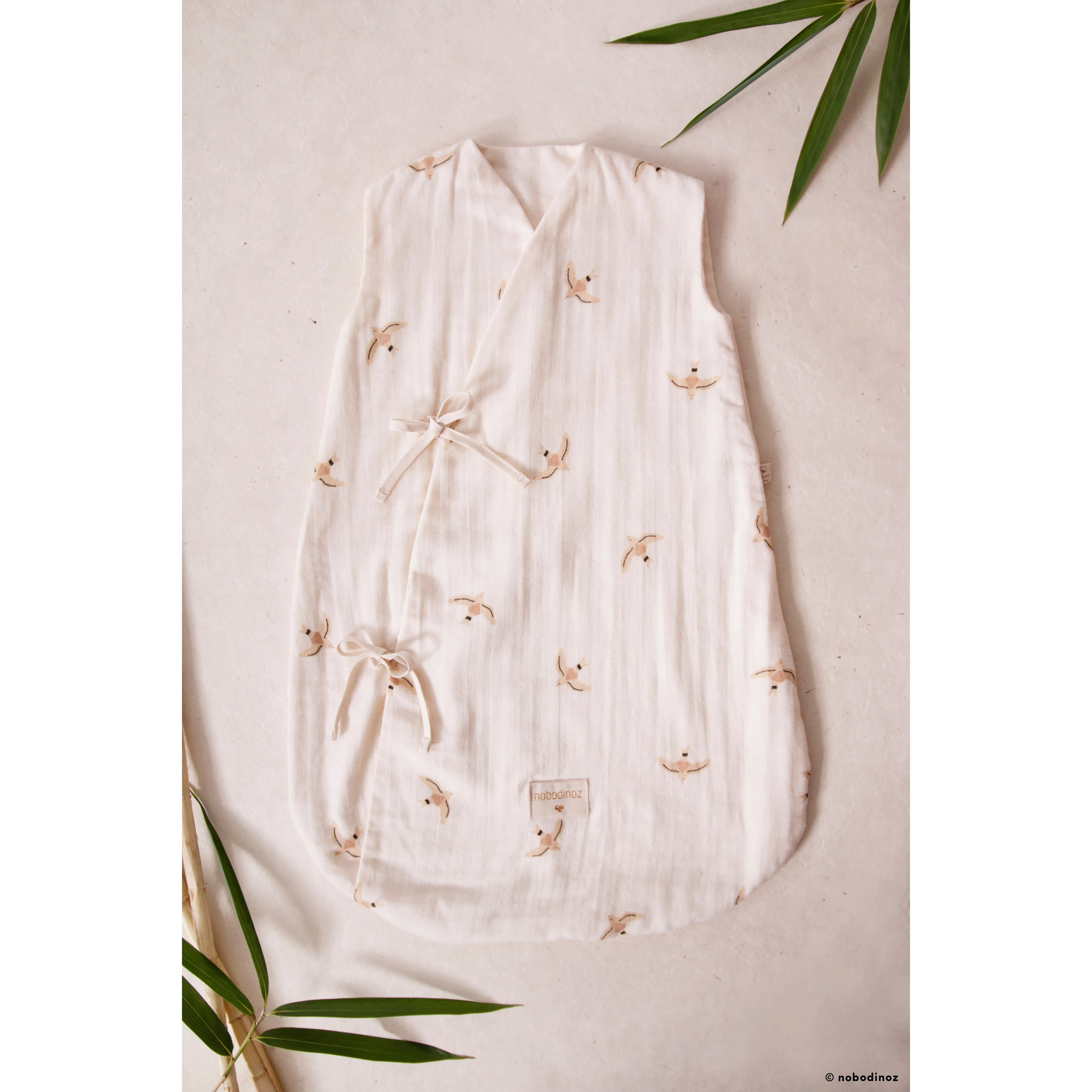nobodinoz Summer Sleeping Bag Dreamy Gold Stella/Midnight Blue