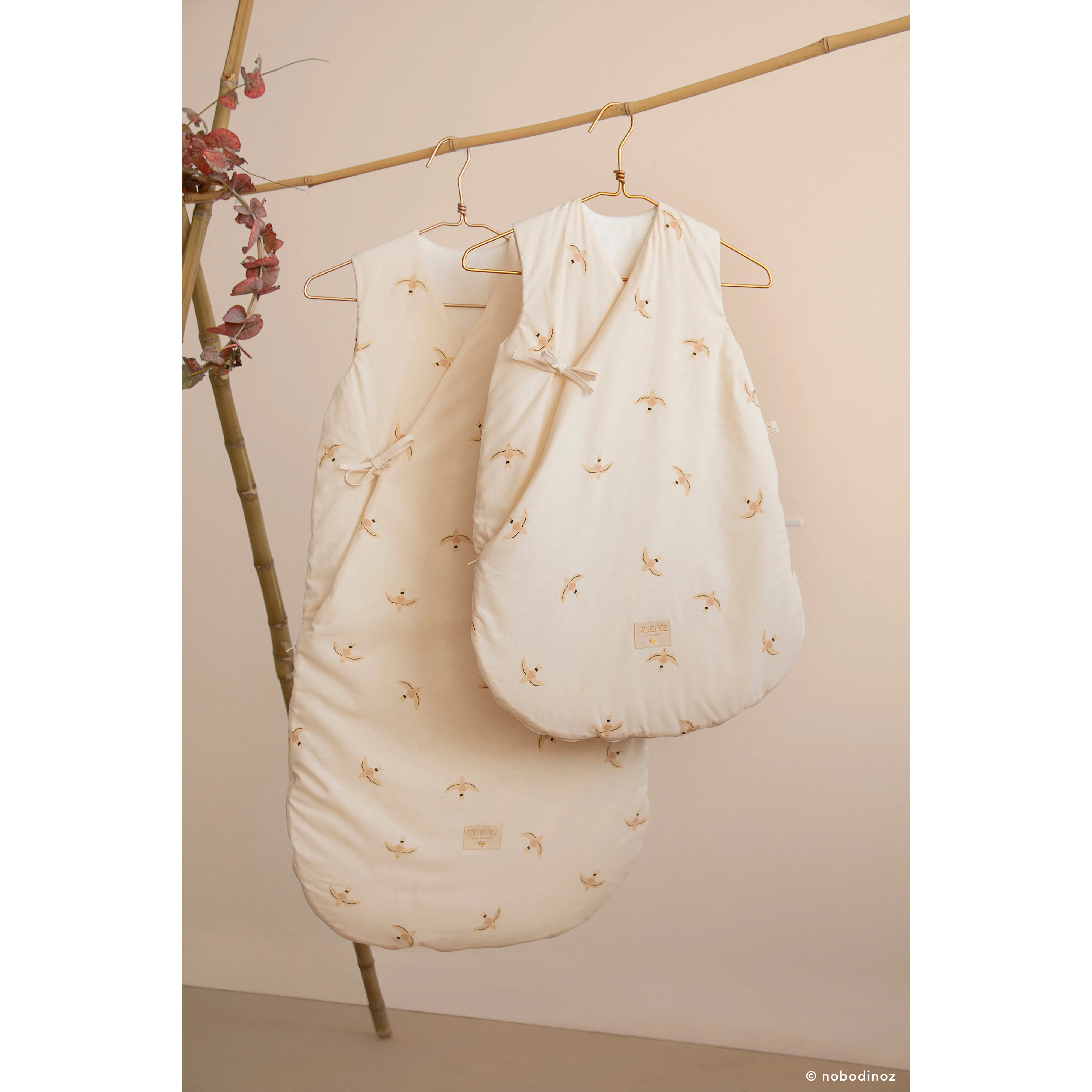 nobodinoz Summer Sleeping Bag Dreamy Gold Stella/Midnight Blue