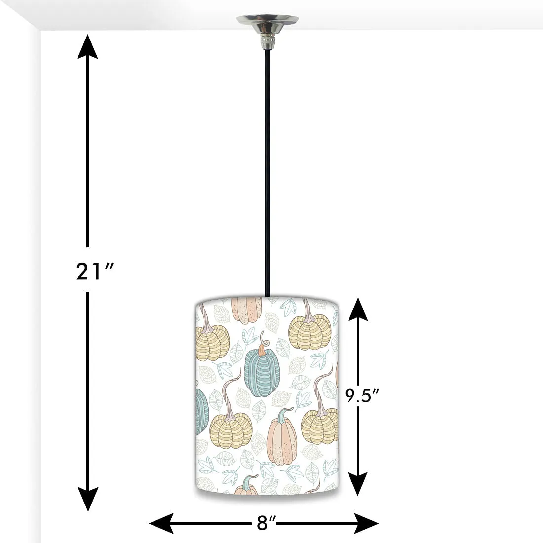 Nursery Hanging Pendant Lamp - Pumpkin
