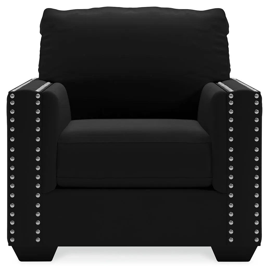 (Online Special Price) Gleston Black Sofa and 2 Chairs