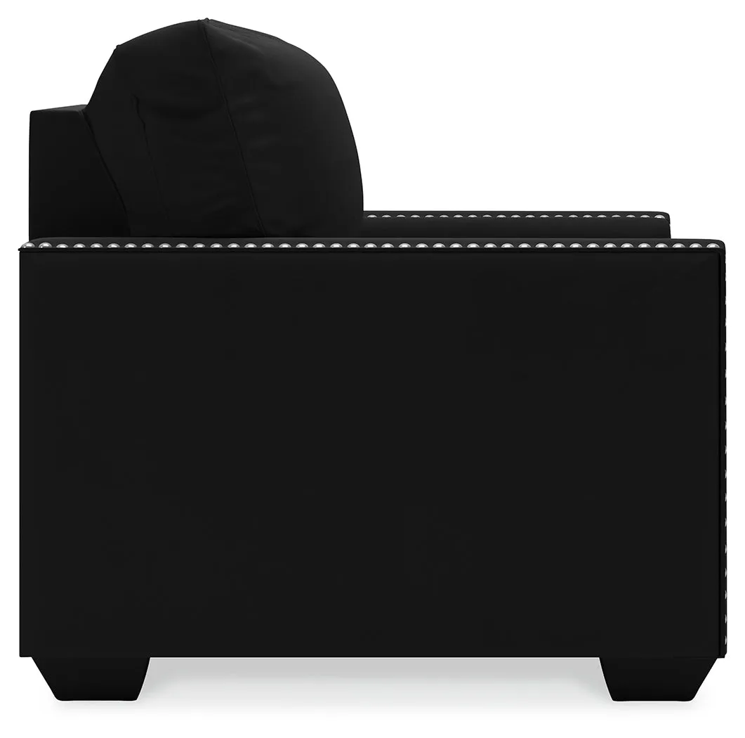 (Online Special Price) Gleston Black Sofa and 2 Chairs