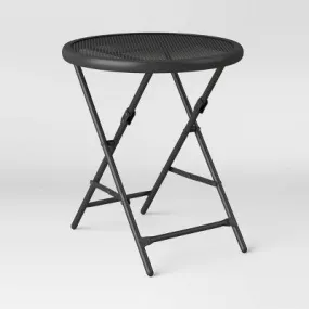 Open Box 18" Steel Mesh Patio Folding Table - Room Essentials