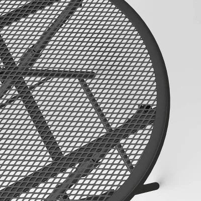 Open Box 18" Steel Mesh Patio Folding Table - Room Essentials
