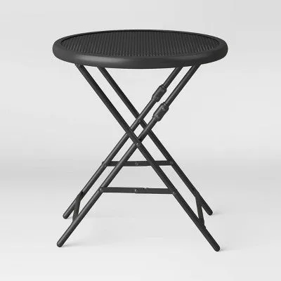 Open Box 18" Steel Mesh Patio Folding Table - Room Essentials