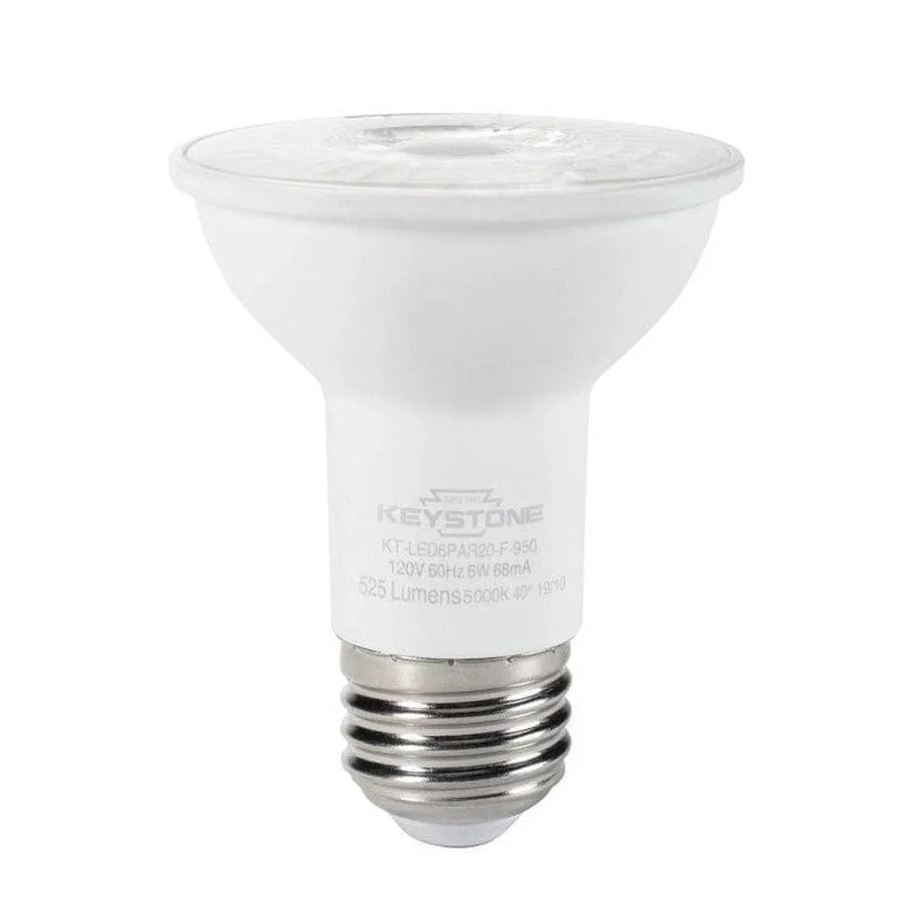 PAR20 Flood, 50W Equivalent, 40 Deg Beam Angle, E26 Medium Base, 5000K, 80 CRI, Gen 2