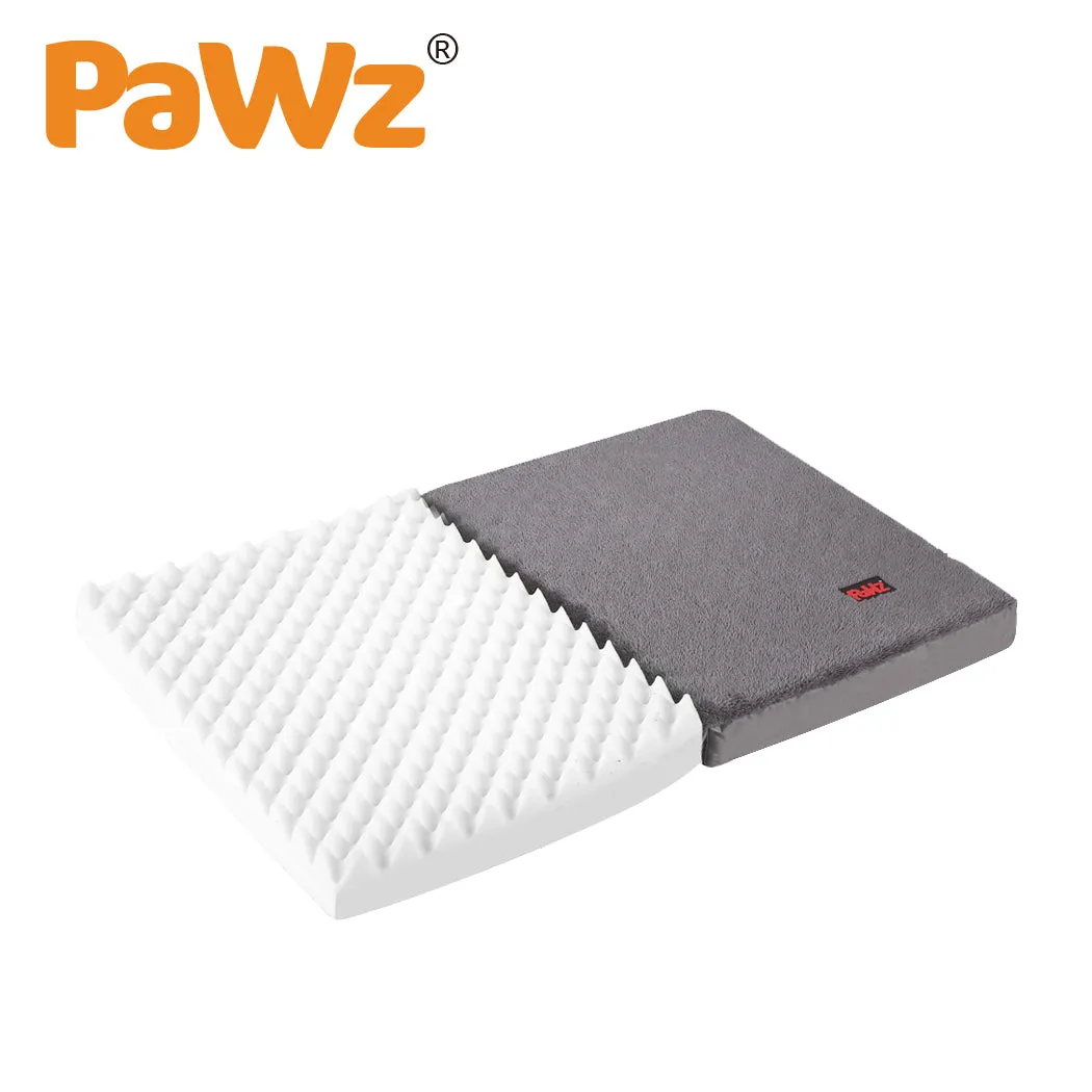 Pet Bed Foldable Dog Puppy Cushion Pad Soft Plush Black L