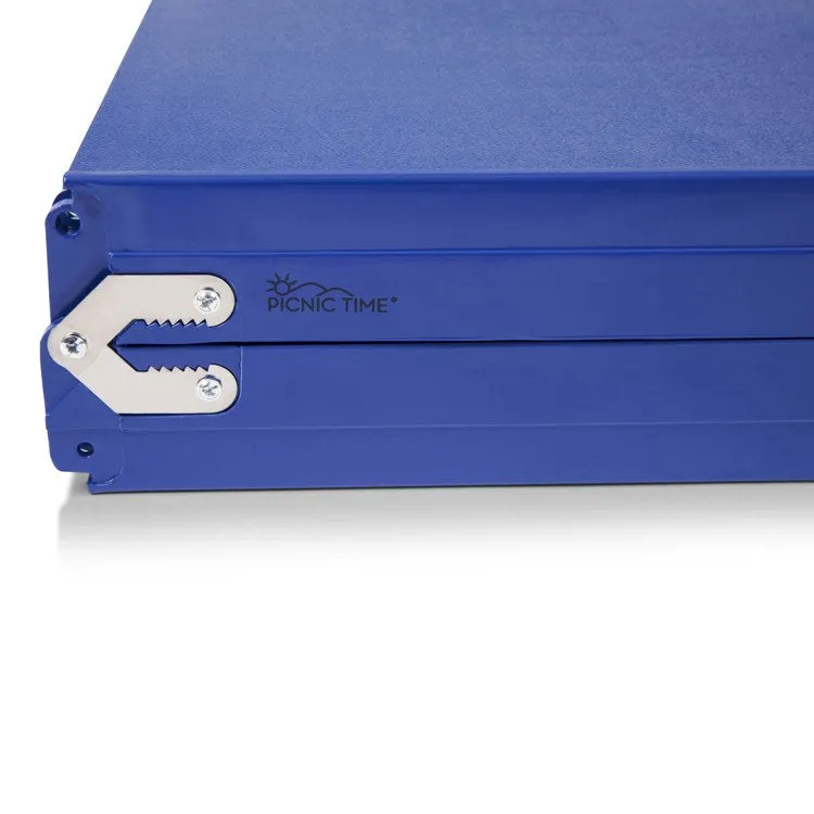 Picnic Table Portable Folding Table with Seats, Royal Blue