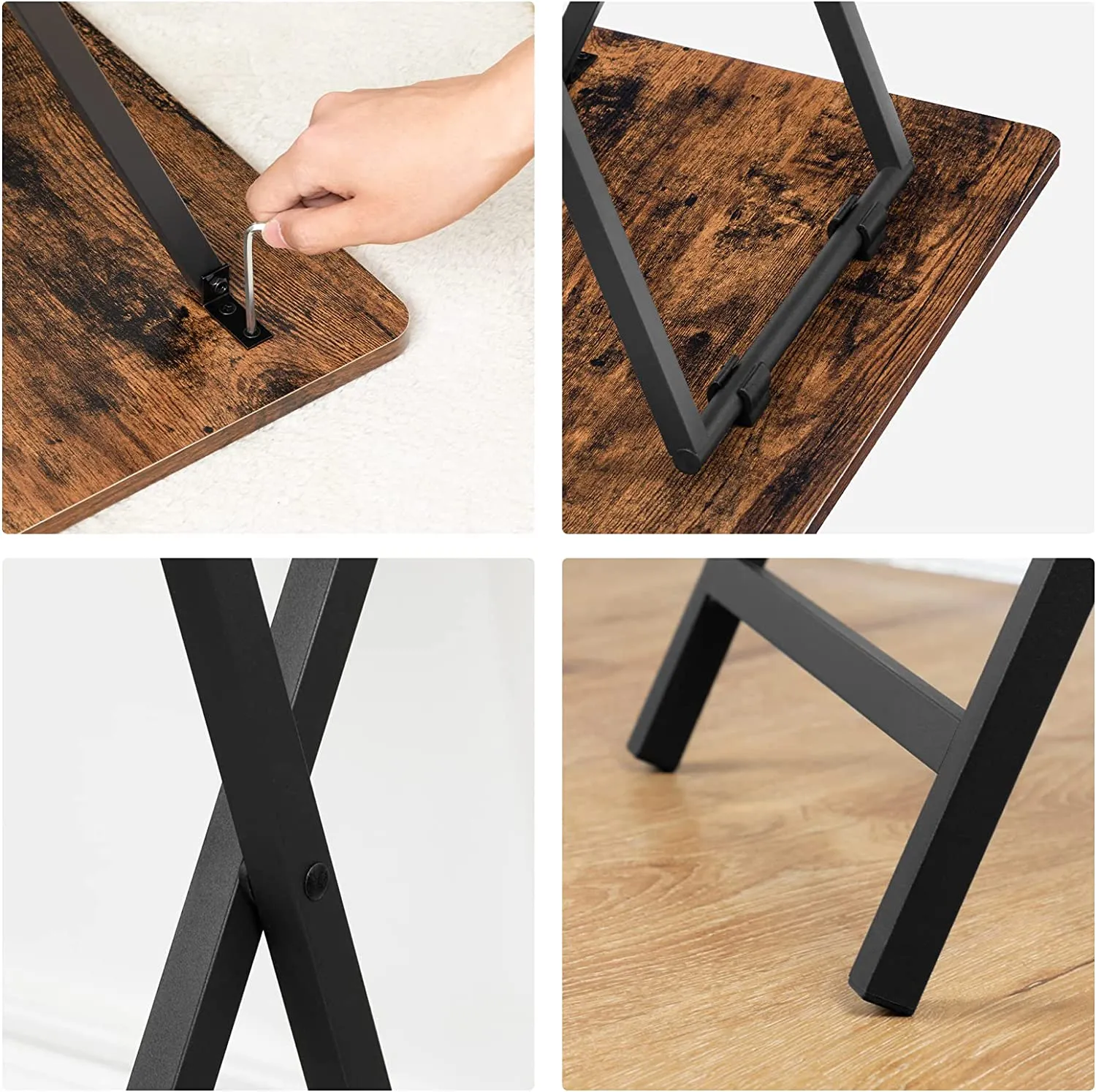 Portable TV Trays Set of 2, Folding TV Dinner Tables, TV Tray Tables
