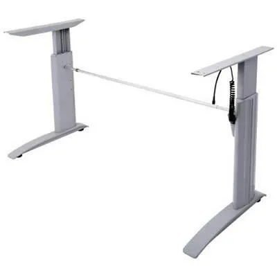 Rapid Span Electric Height Adjustable Frame (Suits 1200 To 1800 Wide Top) Silver