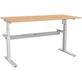 Rapidline Rapid Paramount Single Open Electric Height Adjustable Workstation 1800 X 750 X 607Mm Beech