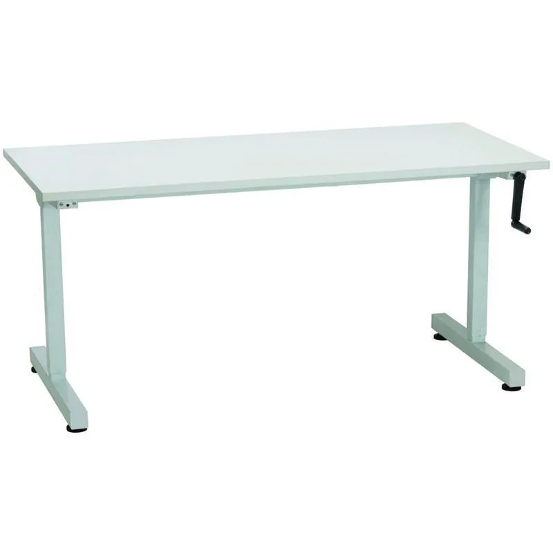 Rapidline Triumph Manual Height Adjustable Workstation 1800 X 700 X 715Mm White