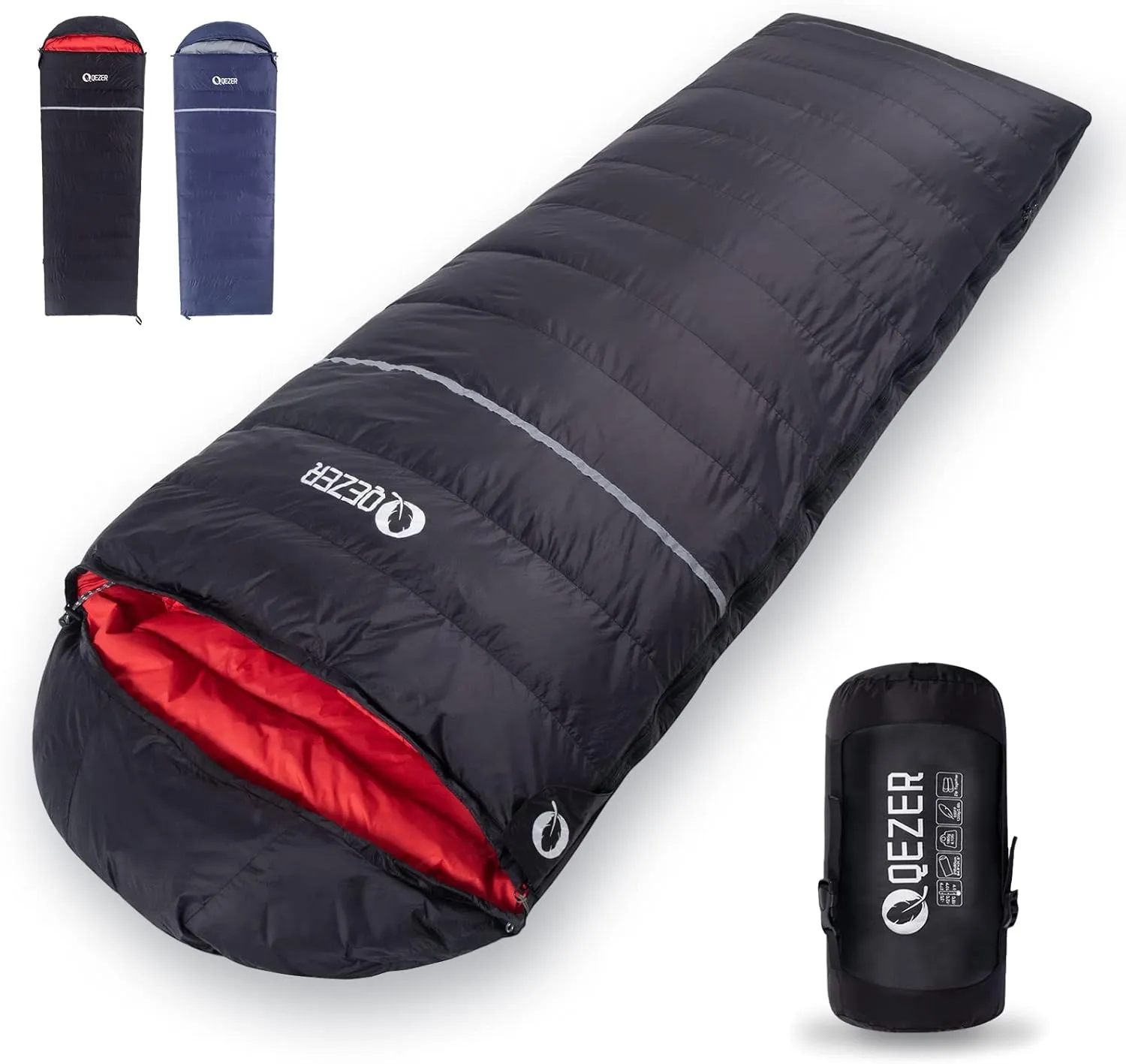 Rectangular winter sleeping Bag(QDE-1200)