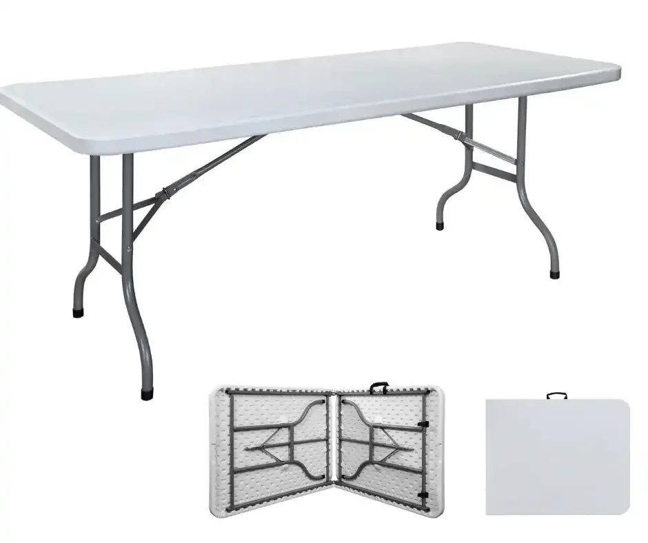 RF 152 -  Rectangular Folding In Half Table 152 cm