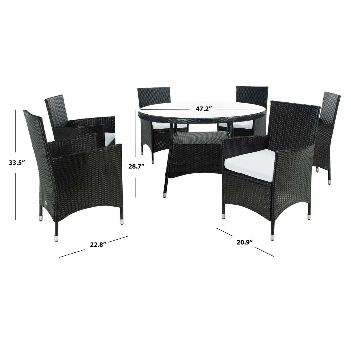 Safavieh Challe Dining Set , PAT7702