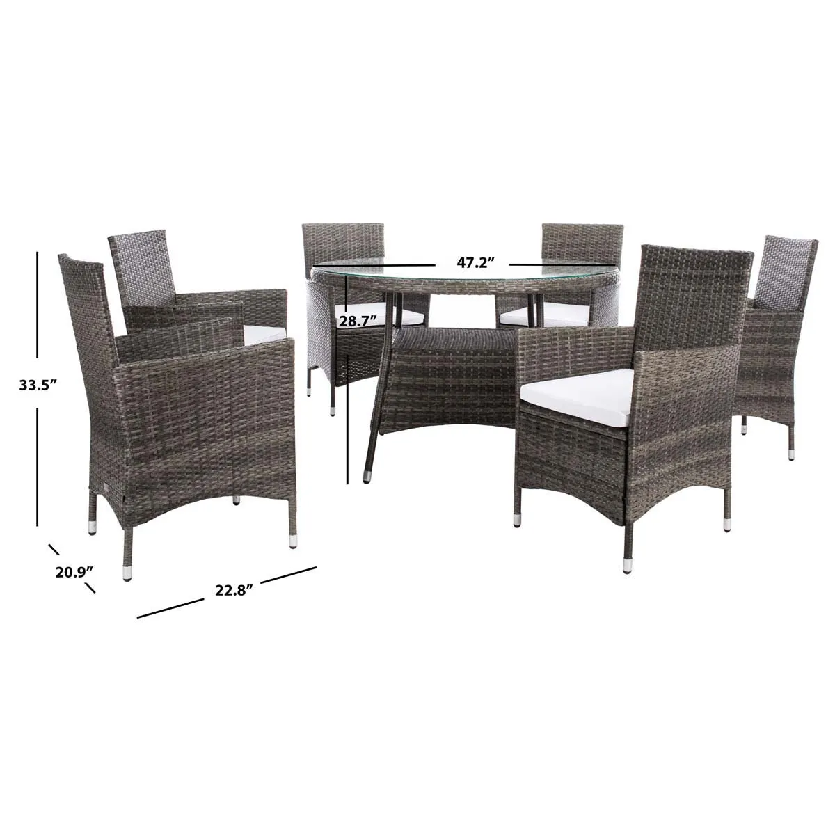 Safavieh Challe Dining Set , PAT7702