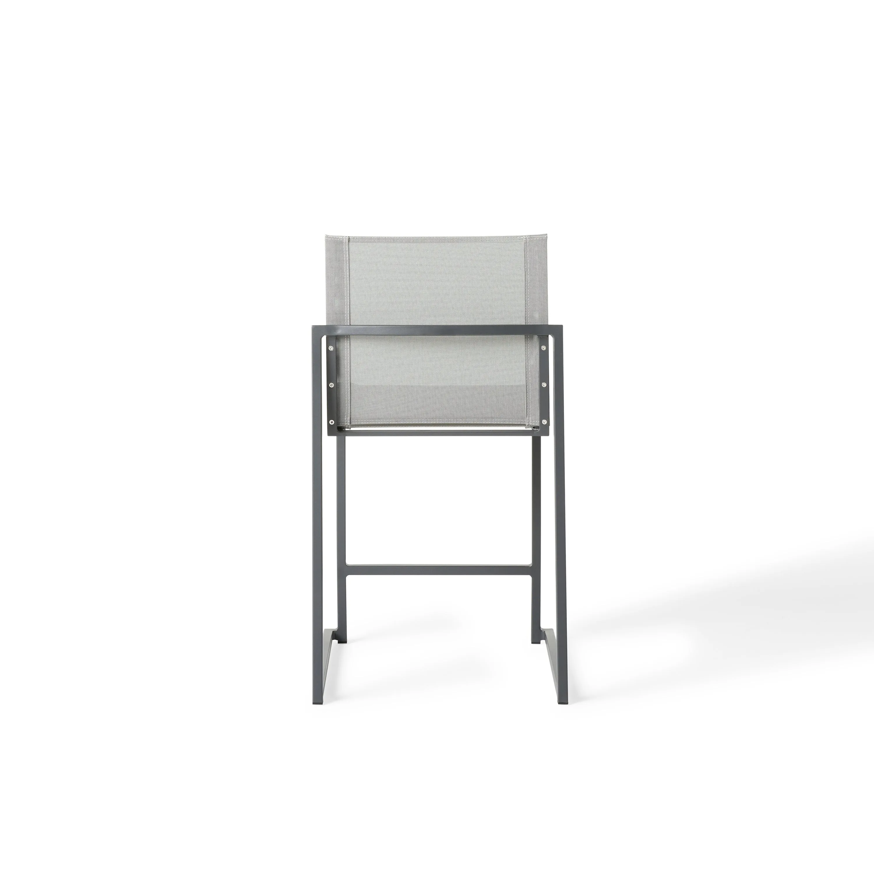 Santa Monica Armless Counter Chair in Charcoal