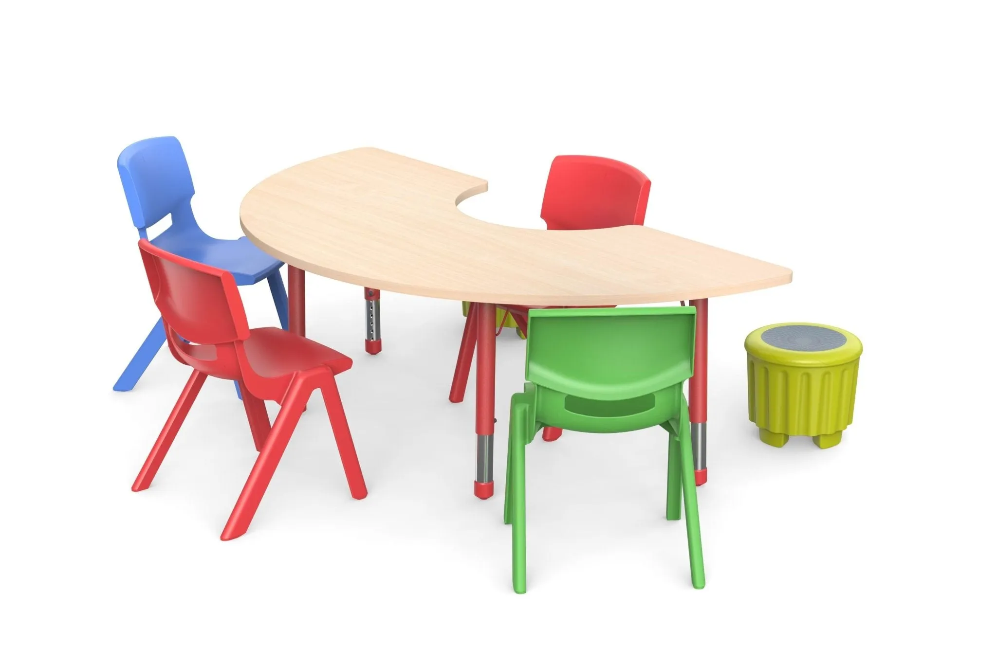 Small Adjustable Horseshoe Table