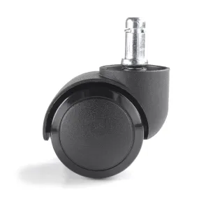 Soft edge castor (pack of 5) 50mm - black