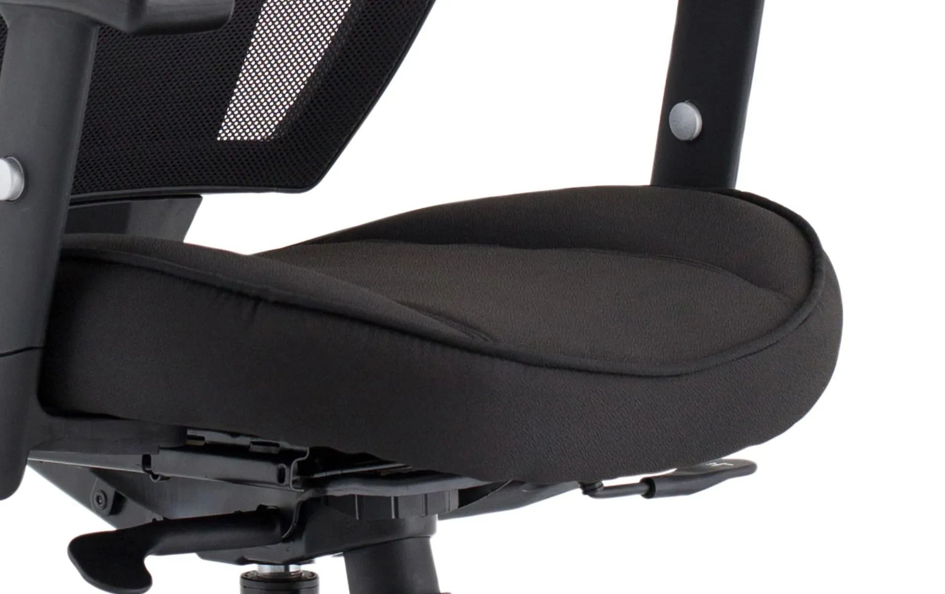 The Denver Black Mesh Back and Fabric Seat Office Chair - Optional Headrest